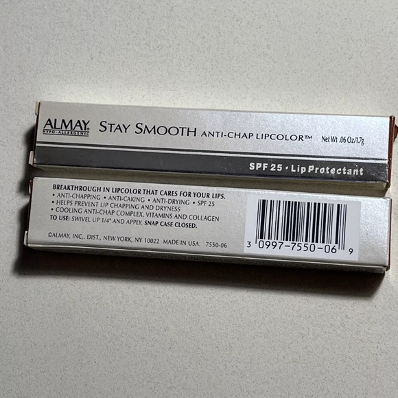 2x ALMAY Stay Smooth Anti-Chap Lipcolor with SPF 25 - Lip Protectant #BASHFUL - Picture 4 of 7